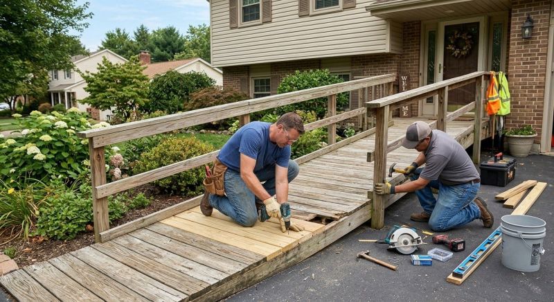 Handicap Ramp Construction in Conroe, TX