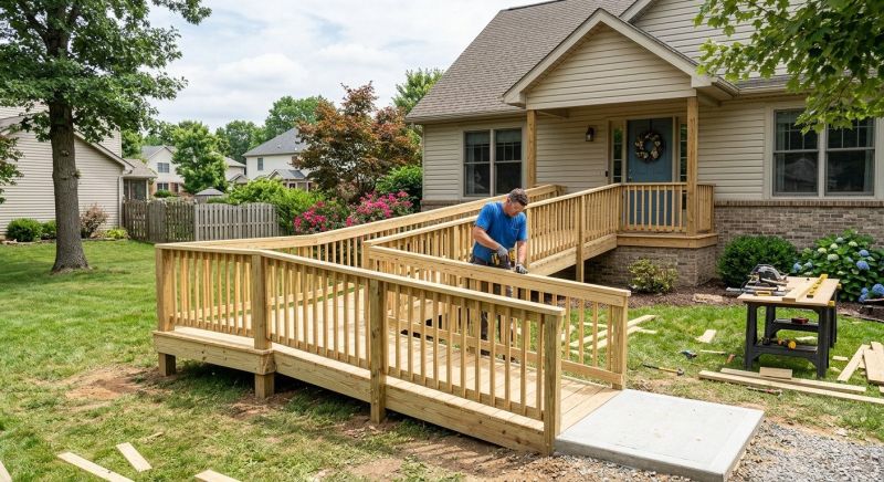 Handicap Ramp Installation in Conroe, TX